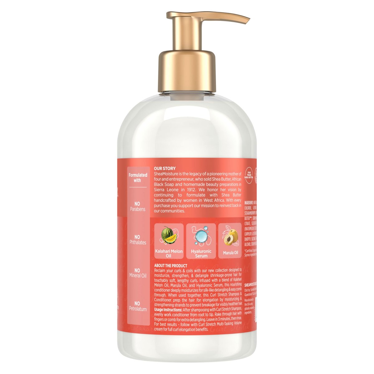 SheaMoisture Curl Stretch Conditioner with Kalahari Melon Oil & Hyaluronic Serum - 13 Fl Oz Avelisse