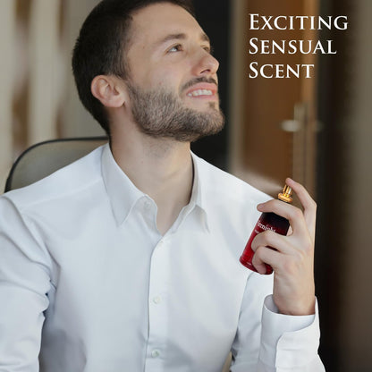 Firenight for Men Eau De Parfum - 3.4 fl oz Elegant 100ml Bottle with Top Notes of Nutmeg Flower, Lavender, Cedar & Citrus Avelisse