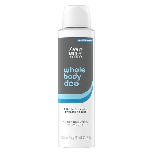DOVE MEN + CARE Whole Body Deodorant Marine + Blue Cypress – 72H Odor Protection for Pits, Privates, and Feet (4 oz) - görsel 2