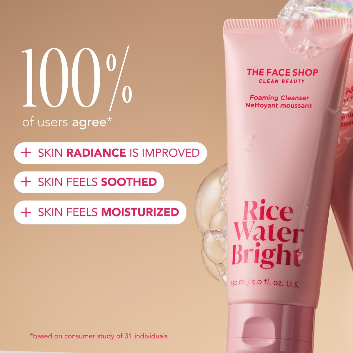 The Face Shop Rice Water Bright Travel Kit – Korean Skin Care Set with Ceramide, Vegan Hydrating Face Wash, Serum, Cream & Eye Cream for Dry Skin, Daily Moisturizer Avelisse
