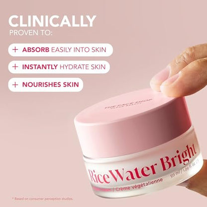 The Face Shop Rice Water Bright Travel Kit – Korean Skin Care Set with Ceramide, Vegan Hydrating Face Wash, Serum, Cream & Eye Cream for Dry Skin, Daily Moisturizer Avelisse