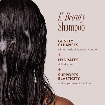 The Face Shop Rice Water Bright Essential Shampoo - Strengthening & Anti-Frizz Shampoo for Dry, Damaged Hair - Sulfate Free Korean Hair Care with Rice Protein Avelisse