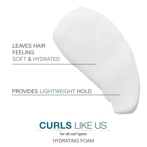 Joico Curls Like Us Smooth & Bounce Curl Hydrating Foam - 6.7 Fl Oz - For Curly Hair, Reduces Frizz, Enhances Curl Patterns, 72-Hour Humidity Protection Avelisse