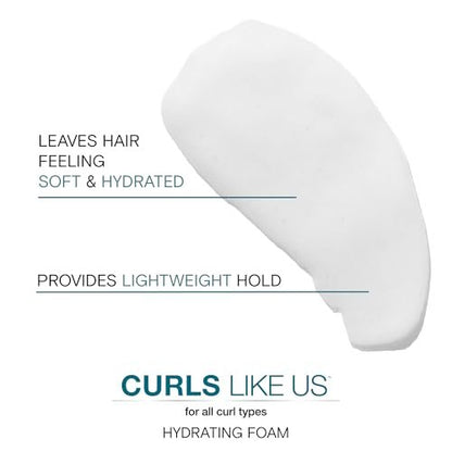 Joico Curls Like Us Smooth & Bounce Curl Hydrating Foam - 6.7 Fl Oz - For Curly Hair, Reduces Frizz, Enhances Curl Patterns, 72-Hour Humidity Protection Avelisse