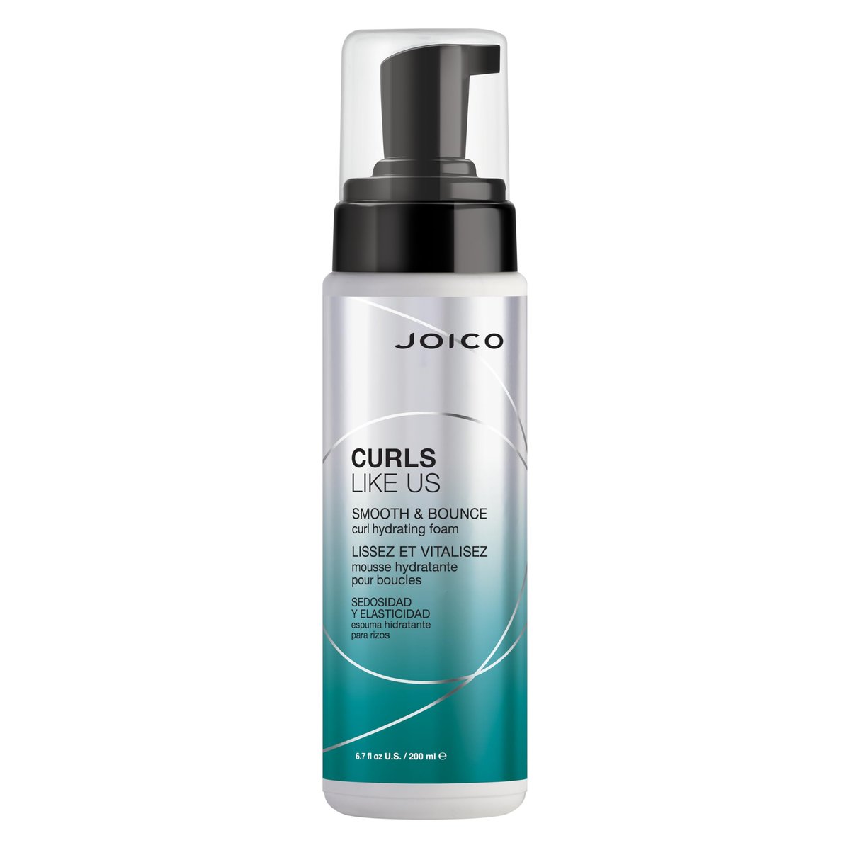 Joico Curls Like Us Smooth & Bounce Curl Hydrating Foam - 6.7 Fl Oz - For Curly Hair, Reduces Frizz, Enhances Curl Patterns, 72-Hour Humidity Protection Avelisse