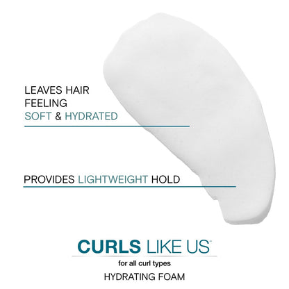 Joico Curls Like Us Smooth & Bounce Curl Hydrating Foam - 6.7 Fl Oz - For Curly Hair, Reduces Frizz, Enhances Curl Patterns, 72-Hour Humidity Protection Avelisse