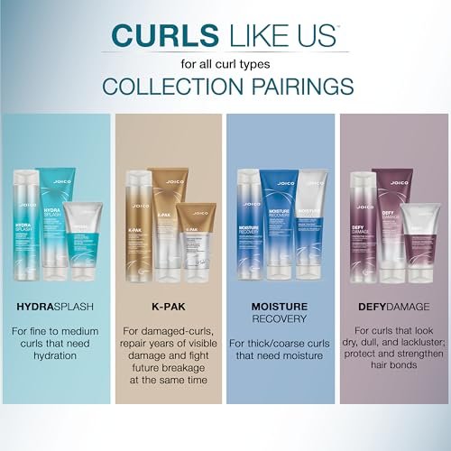 Joico Curls Like Us Smooth & Bounce Curl Hydrating Foam - 6.7 Fl Oz - For Curly Hair, Reduces Frizz, Enhances Curl Patterns, 72-Hour Humidity Protection Avelisse