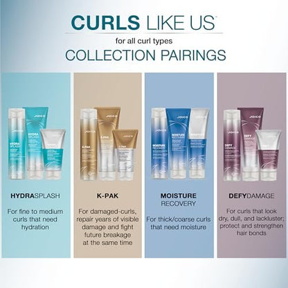 Joico Curls Like Us Smooth & Bounce Curl Hydrating Foam - 6.7 Fl Oz - For Curly Hair, Reduces Frizz, Enhances Curl Patterns, 72-Hour Humidity Protection Avelisse
