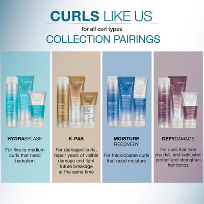 Joico Curls Like Us Define & Seal Curl Defining Gelee - Medium Hold, Heat Protection up to 450°F, with Moringa Seed & Algae Oil, 8.5 Fl Oz Avelisse