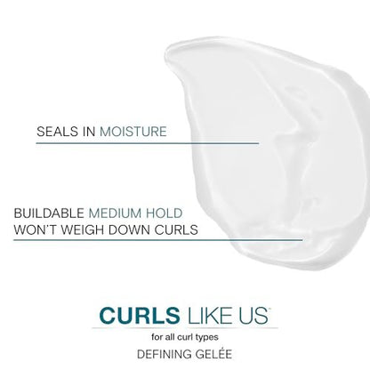 Joico Curls Like Us Define & Seal Curl Defining Gelee - Medium Hold, Heat Protection up to 450°F, with Moringa Seed & Algae Oil, 8.5 Fl Oz Avelisse