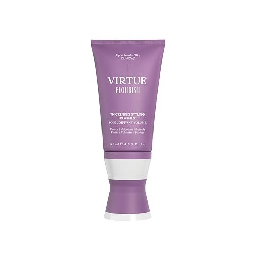 VIRTUE Flourish Hair Thickening Styling Treatment for Thinning or Fine Hair, Volumizes and Thickens Thin Hair, 4 Fl Oz Avelisse