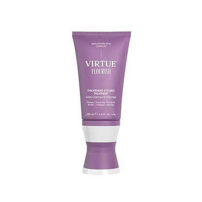 VIRTUE Flourish Hair Thickening Styling Treatment for Thinning or Fine Hair, Volumizes and Thickens Thin Hair, 4 Fl Oz Avelisse