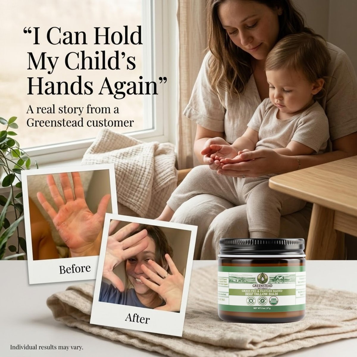 Organic Beef Tallow Balm for Skin – USDA-Certified, Unscented & Herb-Infused with Jojoba Oil & Cocoa Butter – 2 oz Avelisse