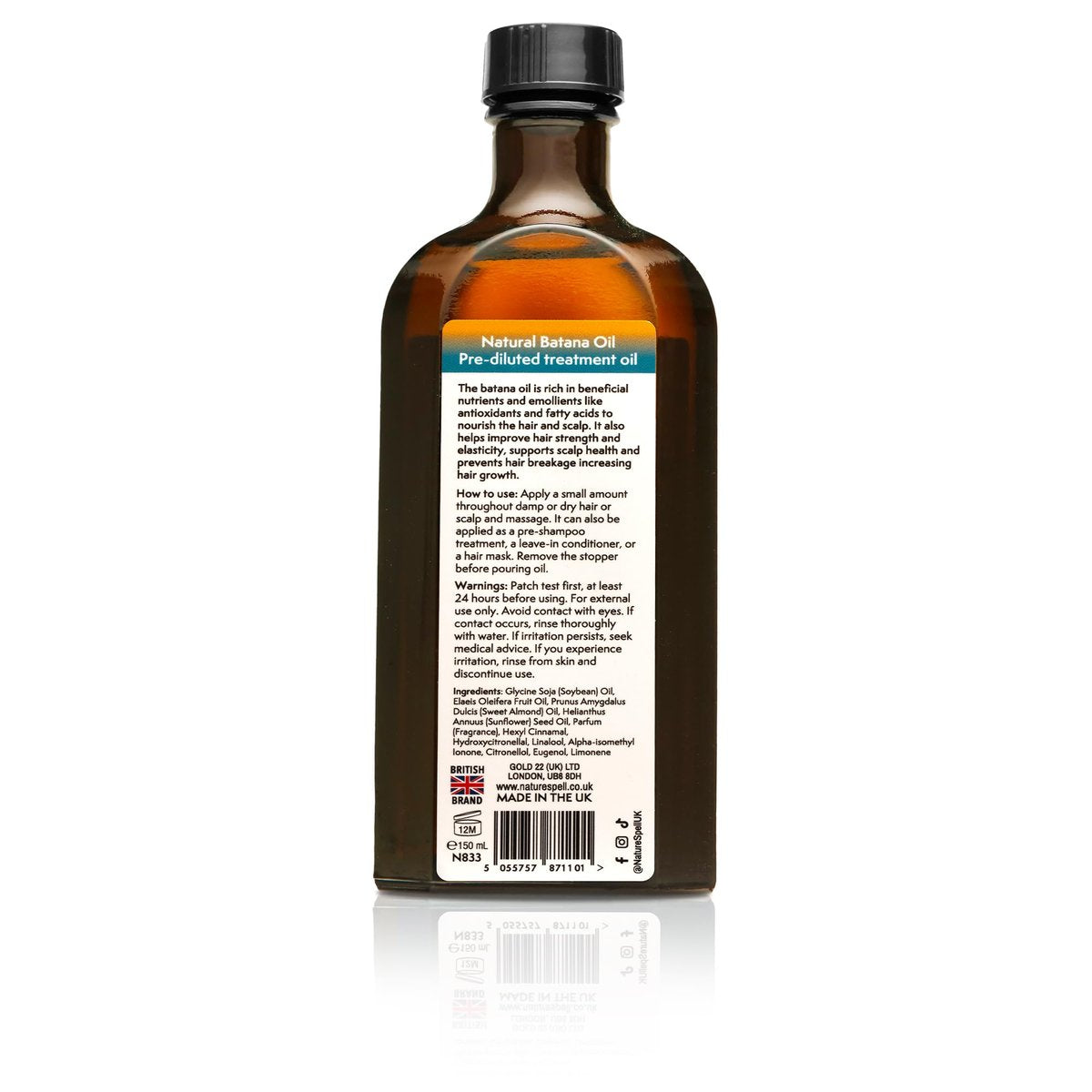 Nature Spell Batana Oil for Hair Growth - Pre-Diluted Scalp Oil, Strengthens & Repairs Damaged Strands, Nourishes Split Ends, Adds Shine, Vegan, 5.07 Fl Oz Avelisse