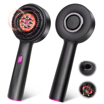 Rechargeable 3-in-1 Scalp Massager & Hair Growth Oil Applicator – Electric Scalp Brush for Home & Travel, Gentle Scratching & Kneading, IPX7 Waterproof for All Hair Types Avelisse
