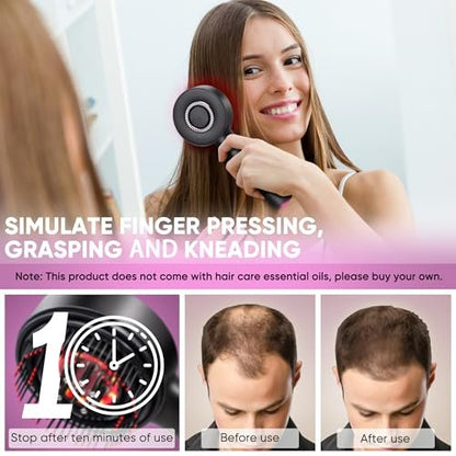 Rechargeable 3-in-1 Scalp Massager & Hair Growth Oil Applicator – Electric Scalp Brush for Home & Travel, Gentle Scratching & Kneading, IPX7 Waterproof for All Hair Types Avelisse