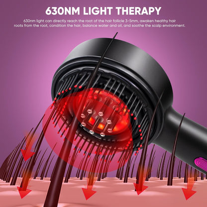 Rechargeable 3-in-1 Scalp Massager & Hair Growth Oil Applicator – Electric Scalp Brush for Home & Travel, Gentle Scratching & Kneading, IPX7 Waterproof for All Hair Types Avelisse