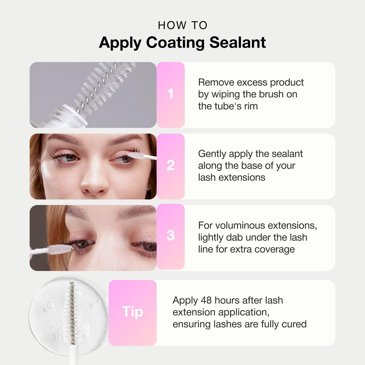 Curacoro 10ML Eyelash Coating Sealant - Professional Protective Topcoat for Long-Lasting Eyelash Extensions, Water-Resistance & Better Retention, Strong, Soft & Silky Lash Extensions Avelisse