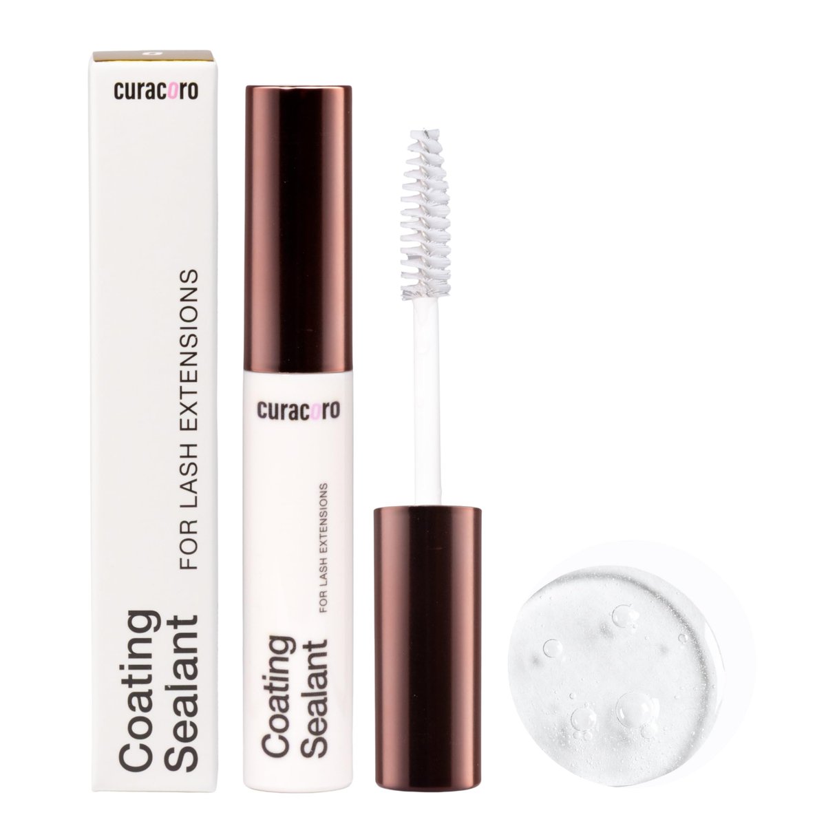 Curacoro 10ML Eyelash Coating Sealant - Professional Protective Topcoat for Long-Lasting Eyelash Extensions, Water-Resistance & Better Retention, Strong, Soft & Silky Lash Extensions Avelisse