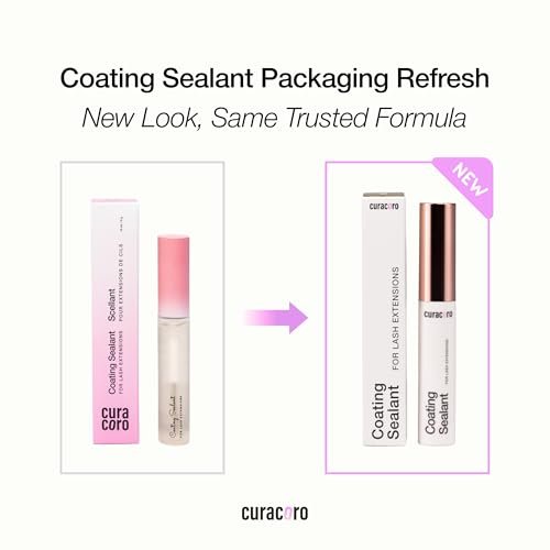 Curacoro 10ML Eyelash Coating Sealant - Professional Protective Topcoat for Long-Lasting Eyelash Extensions, Water-Resistance & Better Retention, Strong, Soft & Silky Lash Extensions Avelisse