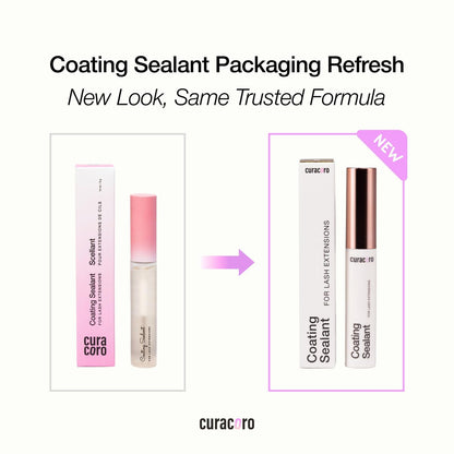 Curacoro 10ML Eyelash Coating Sealant - Professional Protective Topcoat for Long-Lasting Eyelash Extensions, Water-Resistance & Better Retention, Strong, Soft & Silky Lash Extensions Avelisse