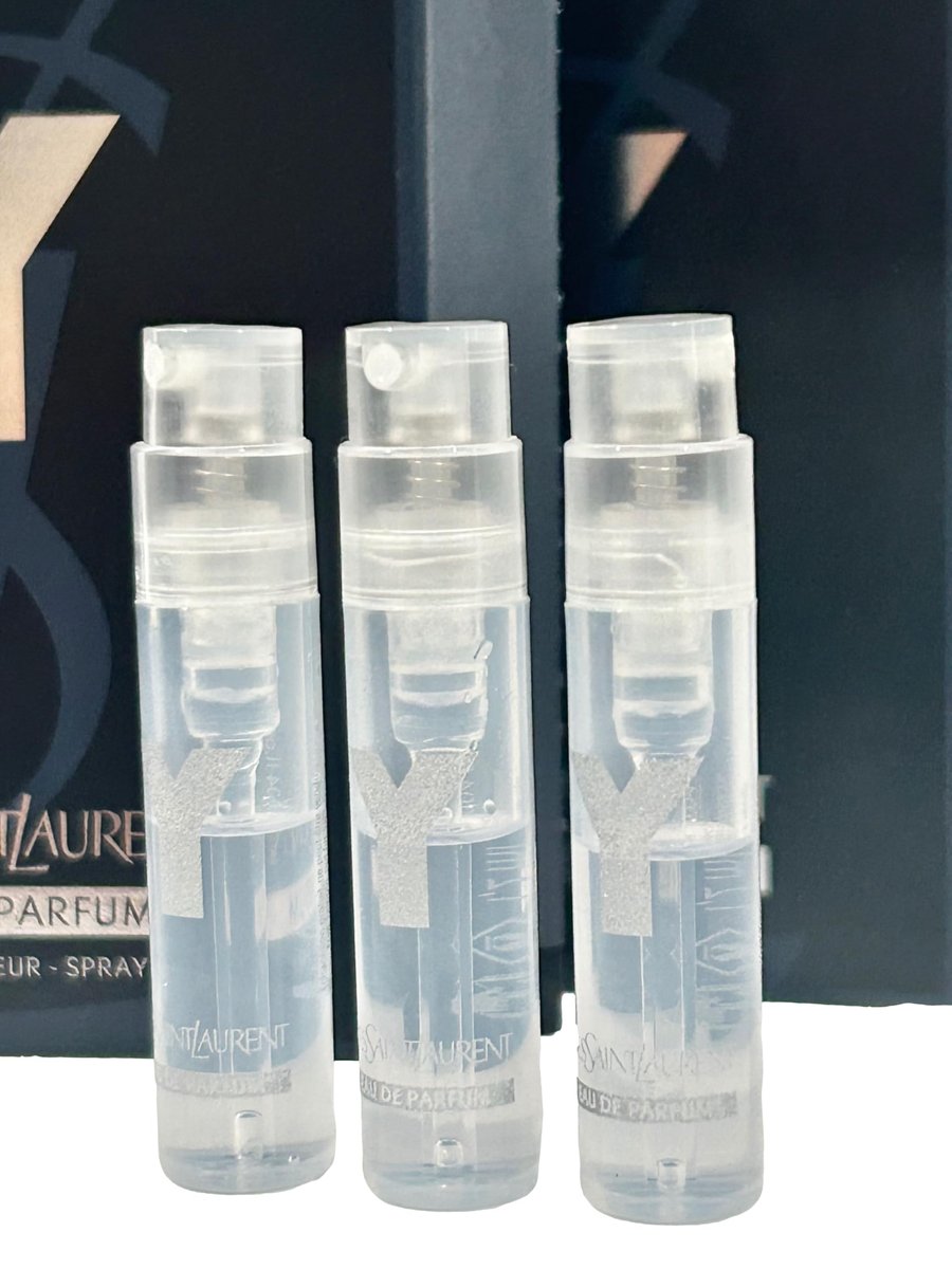 Yves Saint Laurent YSL Y Men Eau de Parfum Sample Vials (Set of 3) - 1.2 ml Each Avelisse