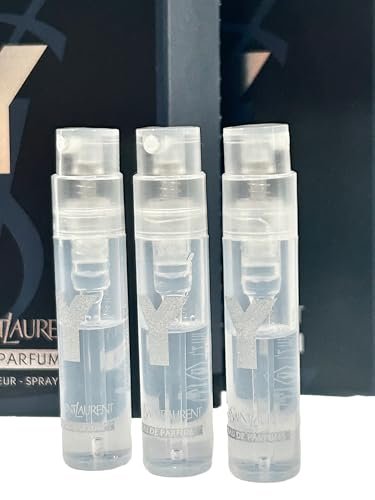 Yves Saint Laurent YSL Y Men Eau de Parfum Sample Vials (Set of 3) - 1.2 ml Each Avelisse
