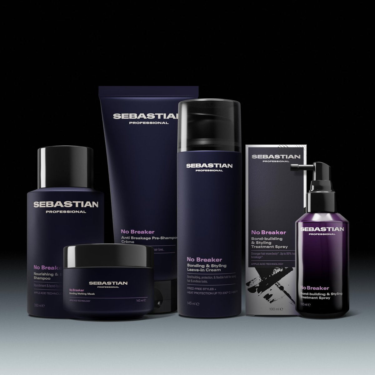 Sebastian Professional No Breaker Bonding & Styling Leave-In Cream - Intense Conditioning with Heat Protection, 72 HR Frizz-Free Flexible Hold, 4.9 fl oz Avelisse