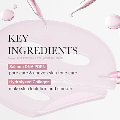 Medicube Salmon DNA PDRN Pink Collagen Jelly Gel Mask – Overnight Face Mask for Glass Glow Skin, Elasticity, Hydrating, Firming & Moisturizing | Korean Skincare, 28g
