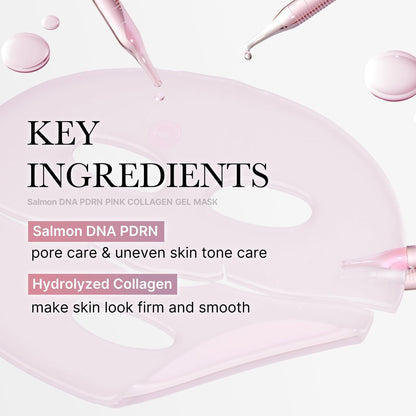 Medicube Salmon DNA PDRN Pink Collagen Jelly Gel Mask – Overnight Face Mask for Glass Glow Skin, Elasticity, Hydrating, Firming & Moisturizing | Korean Skincare, 28g