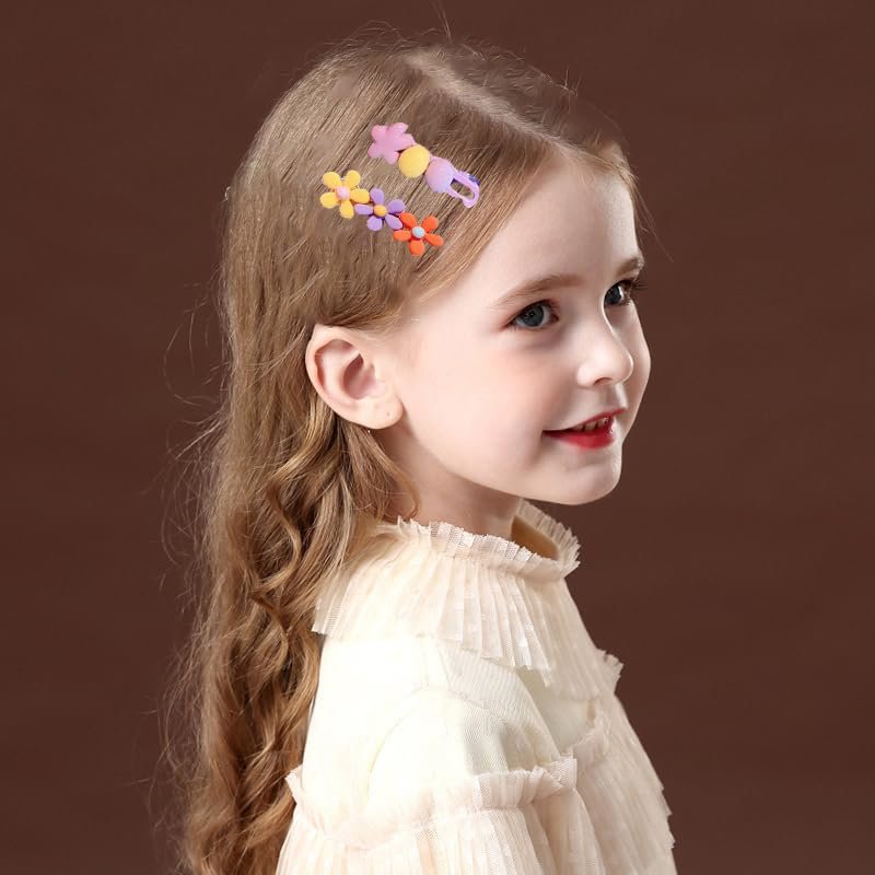 4 Pack Girl Hair Clips - Cute Candy Color Hair Accessories for Kids, Teens, and Little Girls - Multiple Patterns - görsel 11