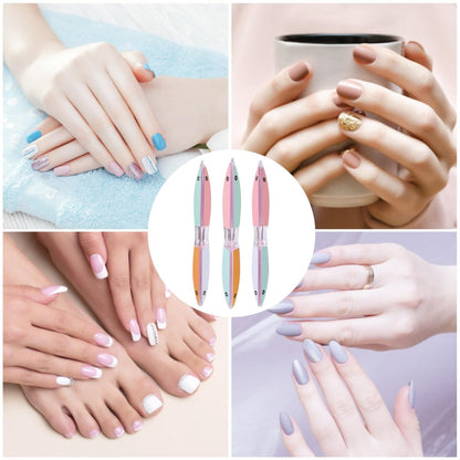 6-Sided Nail File and Buffer – All-in-One Shaping & Polishing Tool for Natural and Acrylic Nails, Gifts for Women