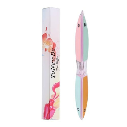 6-Sided Nail File and Buffer – All-in-One Shaping & Polishing Tool for Natural and Acrylic Nails, Gifts for Women