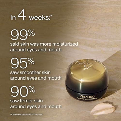 Shiseido Future Solution LX Eye and Lip Contour Regenerating Cream - 0.6 Fl Oz - Visibly Improves Wrinkles & Sagging Around Eyes and Mouth - All Skin Types Avelisse