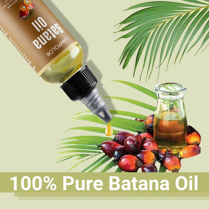 Lampolar RAW Batana Oil for Hair Growth - Dr Sebi Organic Unrefined Batana Oil from Honduras, 100% Pure & Natural, Thicker & Stronger Hair - 2 Fl Oz (60 ml) - 1 Pack