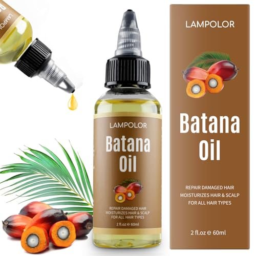 Lampolar RAW Batana Oil for Hair Growth - Dr Sebi Organic Unrefined Batana Oil from Honduras, 100% Pure & Natural, Thicker & Stronger Hair - 2 Fl Oz (60 ml) - 1 Pack - görsel 2