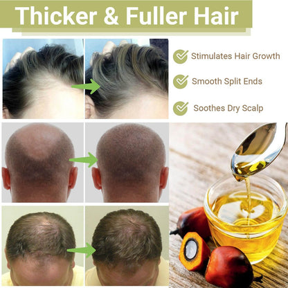 Lampolar RAW Batana Oil for Hair Growth - Dr Sebi Organic Unrefined Batana Oil from Honduras, 100% Pure & Natural, Thicker & Stronger Hair - 2 Fl Oz (60 ml) - 1 Pack