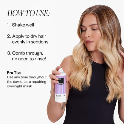 IGK Antisocial Dry Hair Mask – Leave-in Overnight Mask for Dry Hair, Bond-Building Treatment, Hydration & Shine, Repairs & Softens, Safe for Extensions, Full Size + Travel Size Avelisse