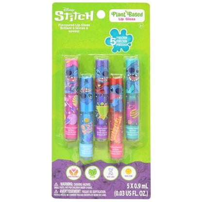 Disney Stitch Flavored Lip Gloss Set for Kids - 0.15 Fl Oz, Multicolor