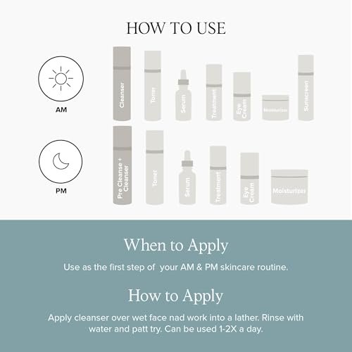 DRMTLGY gOAT Cleanser - Lightweight Moisturizing Face Wash for Sensitive Skin with Oat, Hyaluronic Acid & Aloe Extract, Fragrance Free Gentle Facial Cleansing Milk, 5.75 oz - görsel 10