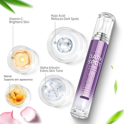 HANYWIL Dark Spot Remover for Face and Body | Dark Spot Corrector Serum with Roller for Age Spots, Sun Spots, Freckles, Melasma