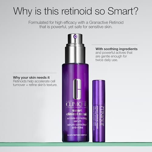 Clinique Smart Clinical Repair AM/PM Retinoid Balm with Hyaluronic Acid – Softens & Plumps Fine Lines, Safe for Sensitive Skin, 0.11 oz Avelisse