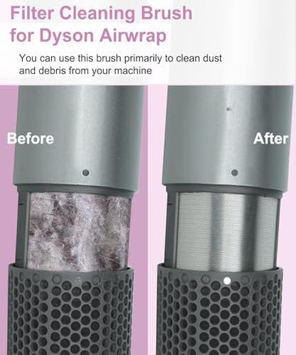 YTCHYYSK Outer Filter Cage Cover Replacement and Cleaning Brush for Dyson Airwrap HS01 HS05 - Magnetic Filter Cover Part 969758-06 & 969760-01, Grey Avelisse