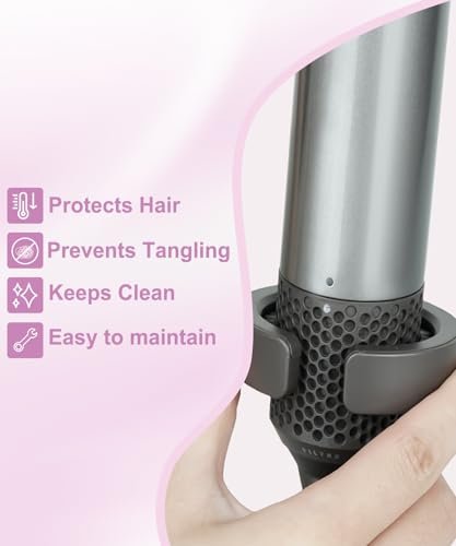 YTCHYYSK Outer Filter Cage Cover Replacement and Cleaning Brush for Dyson Airwrap HS01 HS05 - Magnetic Filter Cover Part 969758-06 & 969760-01, Grey Avelisse