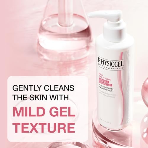Physiogel Calming Relief Gentle Foaming Gel Hydrating Face Wash with Ceramide, pH-Balanced Cleanser for Sensitive Skin, 6 fl. oz. Avelisse