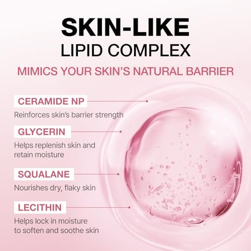 Physiogel Calming Relief Gentle Foaming Gel Hydrating Face Wash with Ceramide, pH-Balanced Cleanser for Sensitive Skin, 6 fl. oz. Avelisse