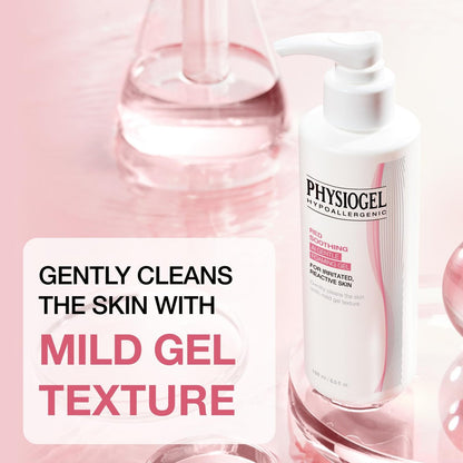Physiogel Calming Relief Gentle Foaming Gel Hydrating Face Wash with Ceramide, pH-Balanced Cleanser for Sensitive Skin, 6 fl. oz. Avelisse