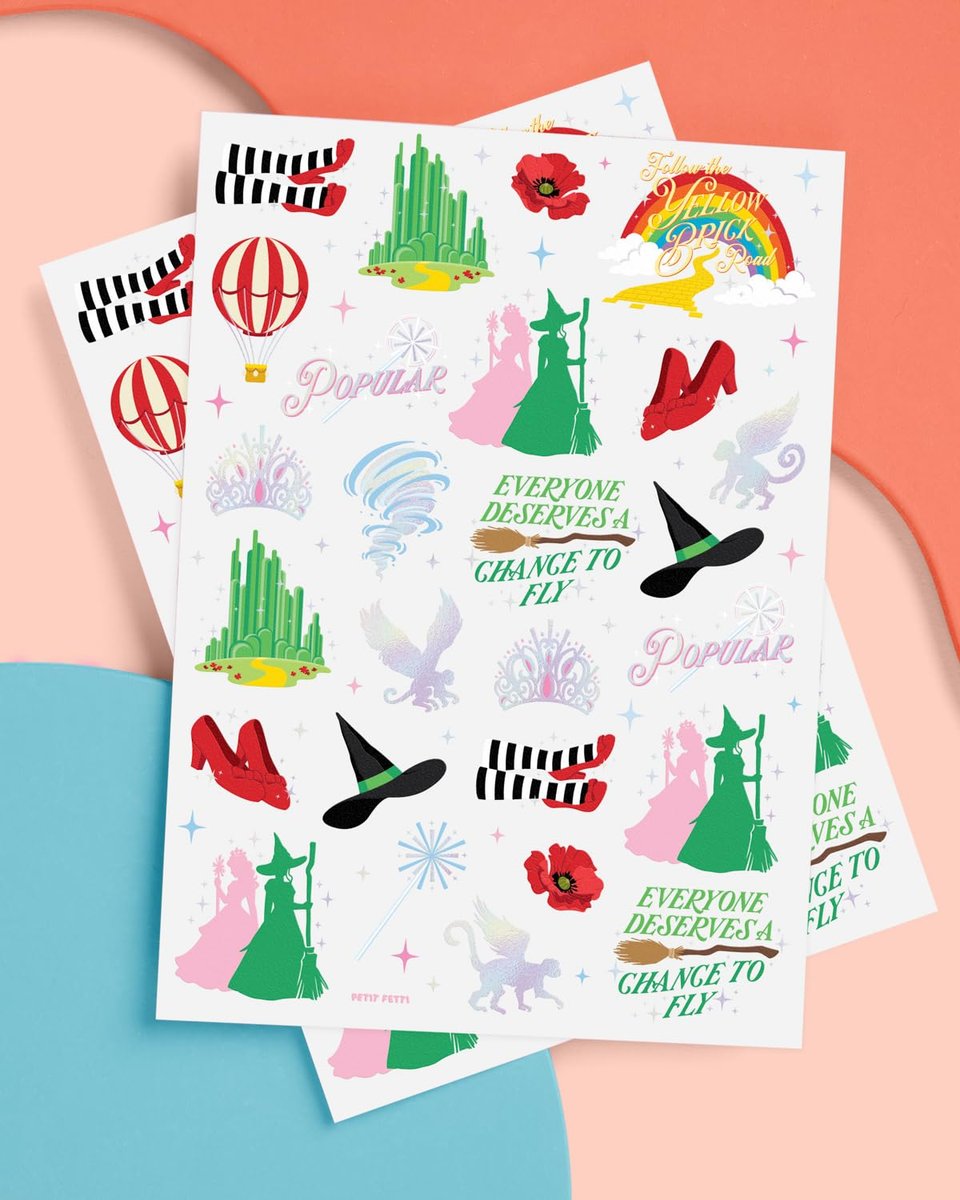 xo, Fetti Witch Temporary Tattoos – 52 Iridescent Foil Pieces | Birthday Witch Accessory, Kids Wizard Party Favor, Cute Musical DIY Activity - görsel 3