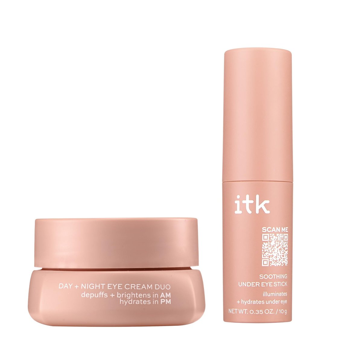 ITK Skincare Eye Cream Set – Caffeine Infused Under Eye Stick + Anti Aging Day & Night Eye Cream with Vitamin C and Ceramides – Brighten, Depuff, Hydrate, Firm & Reduce Puffiness Avelisse
