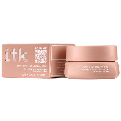 ITK Skincare Eye Cream Set – Caffeine Infused Under Eye Stick + Anti Aging Day & Night Eye Cream with Vitamin C and Ceramides – Brighten, Depuff, Hydrate, Firm & Reduce Puffiness Avelisse